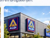 Aldi winkel in een winkelomgeving